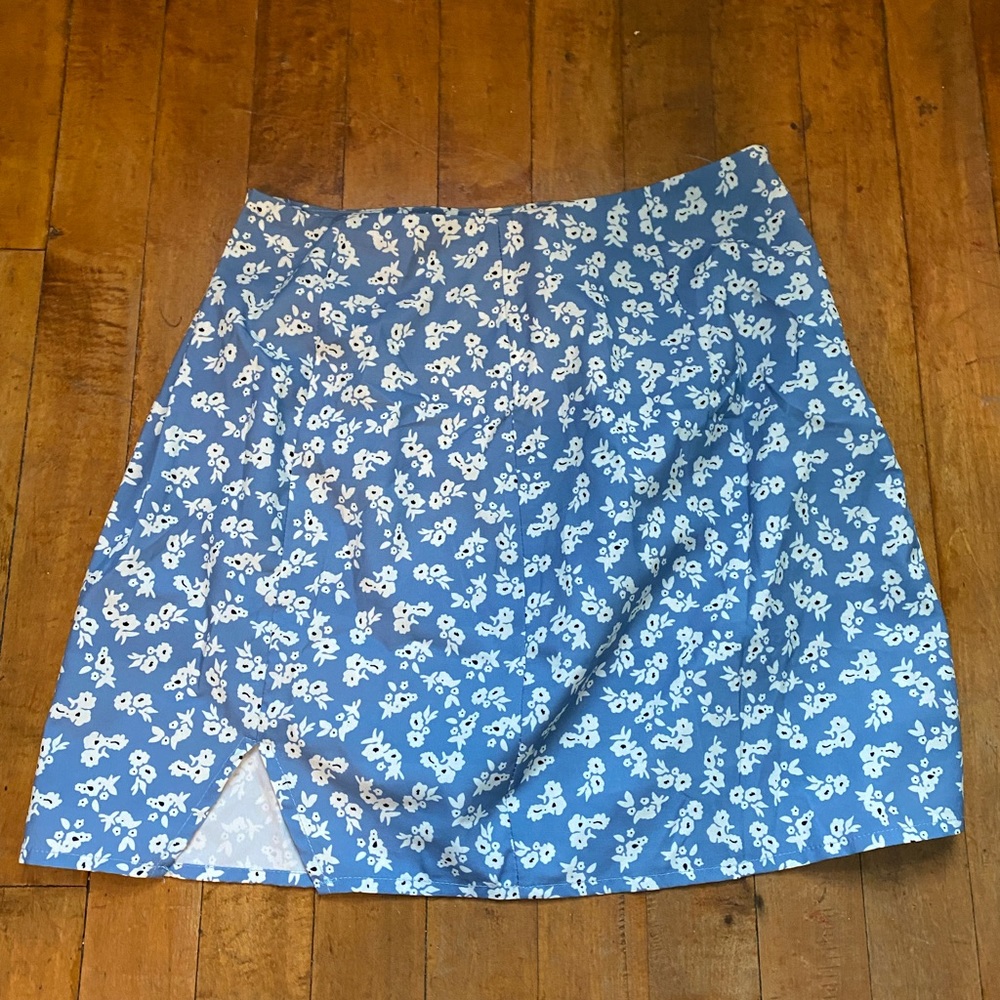 Floral Slip Mini Skirt